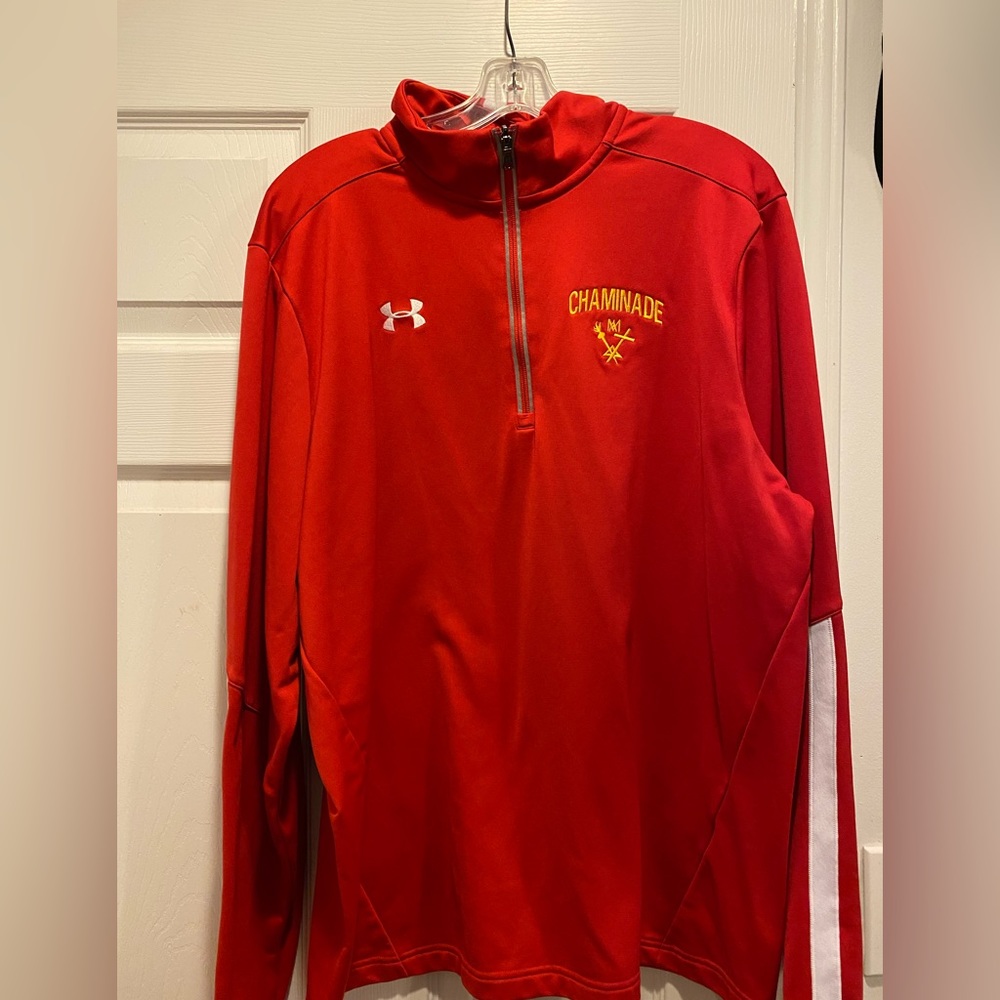 Red under armour men’s quarter zip